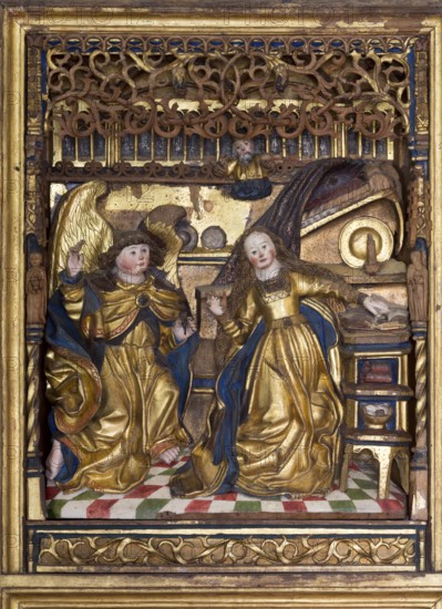 Root-Jesse altar from the castle church, around 1515, Annunciation, St., Saint, Saint