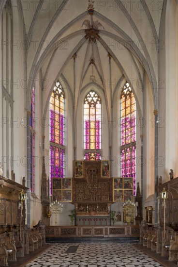Choir with the windows by Karl-Martin Hartmann, St., Sankt, Saint