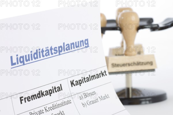 Financial planning, debt capital, equity capital, capital market, financing, tax estimate, stamp