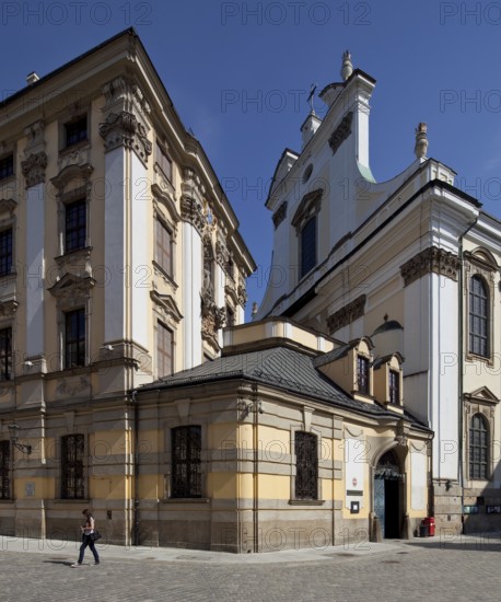 Former Jesuit college, gable of the south wing, gatehouse and western part of the former Jesuit