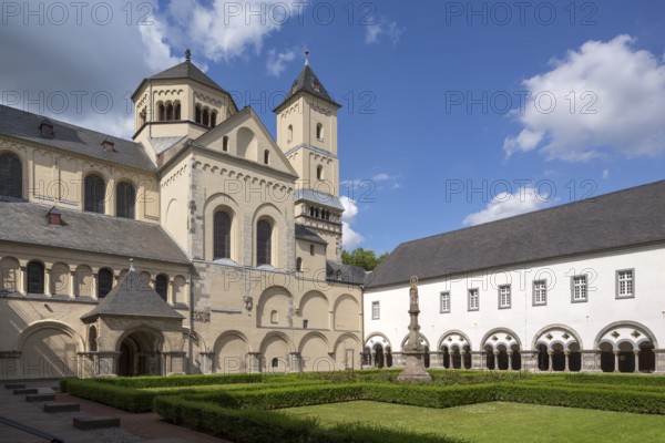 Brauweiler near Pulheim, Abbey Church of St Nicholas, view from the south-west from the Marienhof