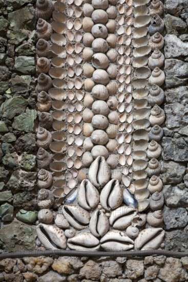Pilgrimage church of St Nicholas, wall panelling made of shells and rock crystal, St., Saint, Saint