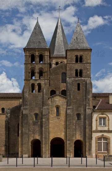 Paray-le Monial Burgundy Basilica Sacre-Coeur Begun around 1100 Narthex and south tower 11th