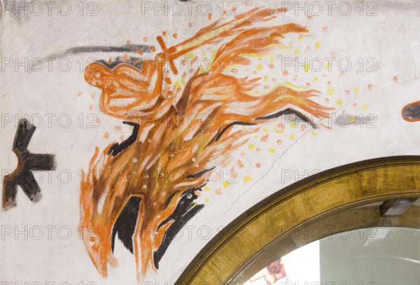 Frescoes by Peter Hecker, Apocalyptic Horseman, St., Saint, Saint