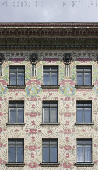 Vienna, Linke Wienzeile No. 40, residential building by Otto Wagner 1898-1899