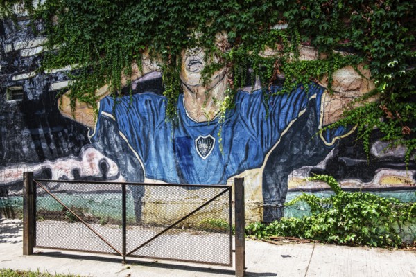 Mural Diego Maradona, La Boca, Buenos Aires, Argentina, South America