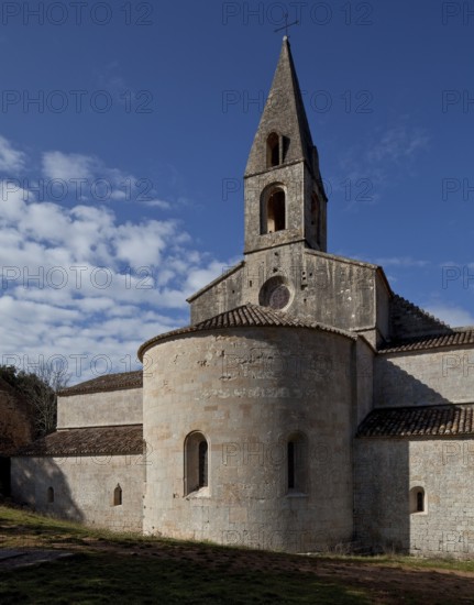 Cistercian monastery founded in 1146, church from north-east, St., Sankt, Saint