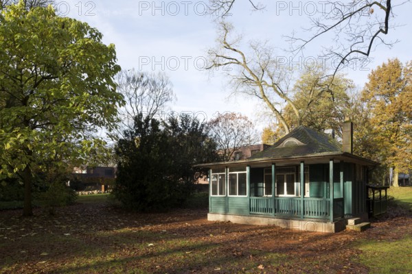 Built between 1928 and 1930 by Ludwig Mies van der Rohe as a residential building, garden house of