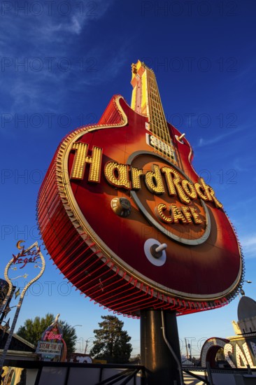 The Hard Rock Cafe neon guitar was modelled on Pete Townsend's Gibson Les Paul guitar from The Who,
