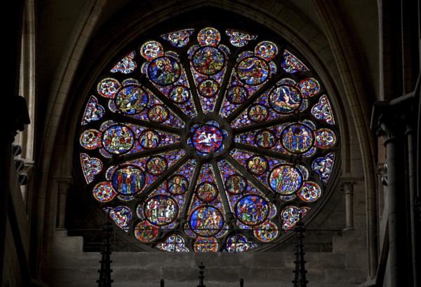 Rose window in the south transept, St., Sankt, Saint