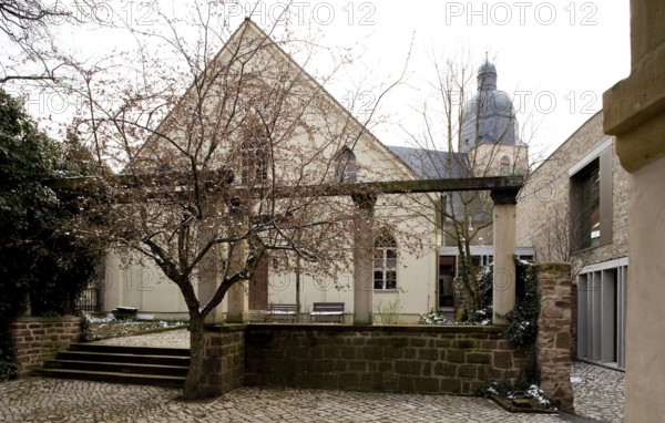 Eisleben, Luther-Armenschule and St Peter's Church