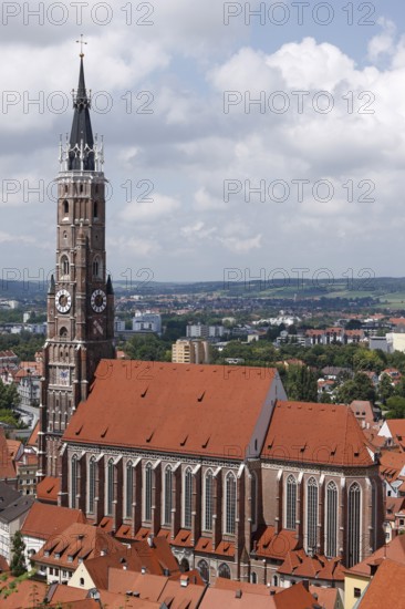 View from Trausnitz Castle, St., Sankt, Saint