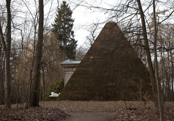 Machern b Leipzig Castle Park Pyramid 58708 Built in 1792, intended as a mausoleum but never used