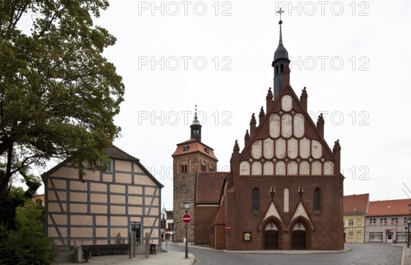 View from west left Marktturm, St., Sankt, Saint