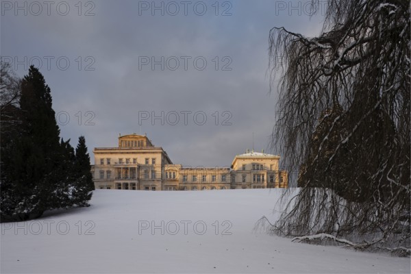Essen, Villa Hügel in the snow