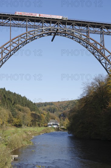 Germany's highest railway bridge 1893-1897, 107 metres high, 465 metres long