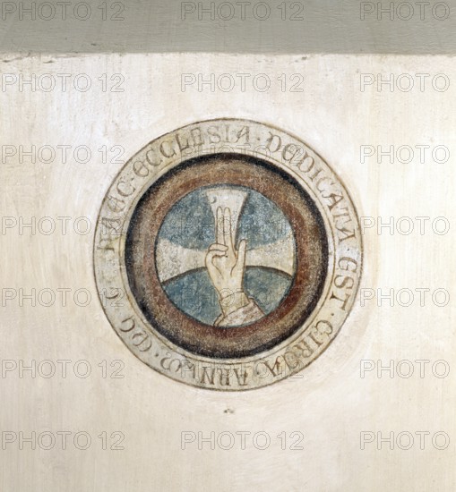 Apostle's cross in the south choir, St., Sankt, Saint