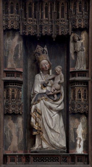 Young altar, 15th century Madonna, St., Saint, Saint