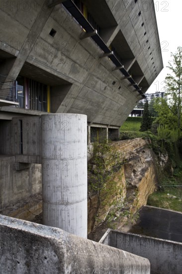 Le Corbusier, 1961 to 1965, view from the outside staircase to the spiral staircase