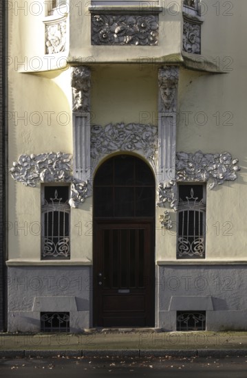 Art Nouveau façade, entrance area