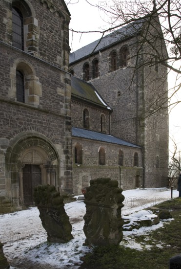 North-east view, baroque gravestones in front, St., Sankt, Saint
