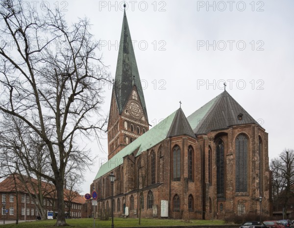 Lüneburg Johanniskirche 93342 erb 1297-1360 five-aisled hall church with polygonal choir endings