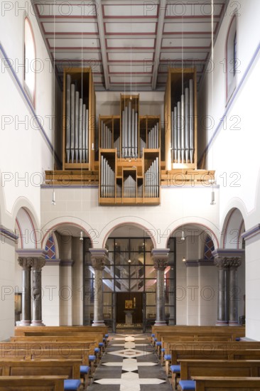 View to the west of the organ loft, St., Sankt, Saint