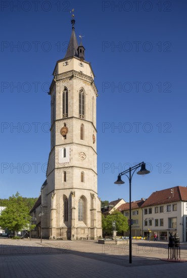 Balingen, Protestant town church, tower from the east