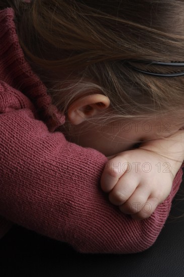 Grief, pain tiredness, depression, little girl, defiance, denial, childhood, childhood, little