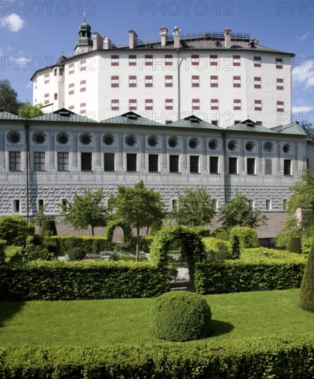 Austria. Amras. Ambras Castle. Spanish Hall from the outside. Branch of the Kunsthistorisches