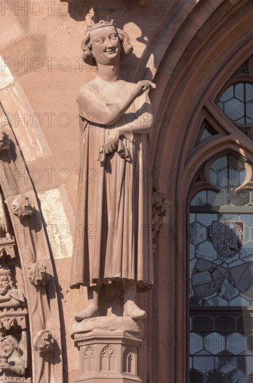 Basel, Cathedral (Basel Minster), west façade, Seducer (Prince of the World), c. 1280/1285