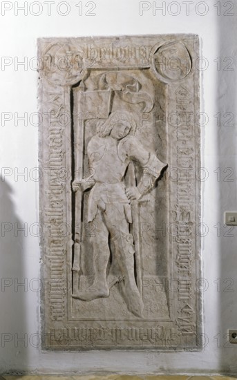 Epitaph of the knight Ulrich Statzinger von Eisolzried by M. Haldner 1471 on the south wall of the