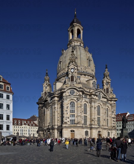 View from south-west 1726-43 by George Bähr, St., St., Saint