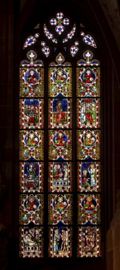Strasbourg Cathedral, Cathédrale Notre-Dame de Strasbourg, window of the Laurentius Chapel