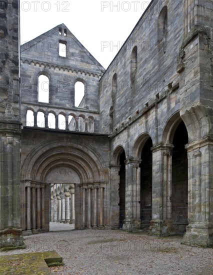 Paulinzella Thuringia Monastery ruins 73027 Main construction period 1105-24 since 16-17th century