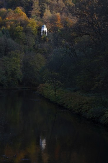 Solingen, Diederich stamp at the Müngsten bridge in the Wupper valley