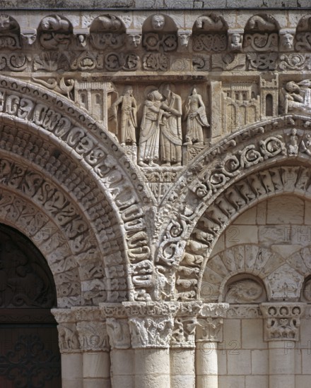 West façade, detail, St., Saint, Saint