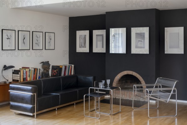 Former Steinert House, built in 1929 by Hans Poelzig, living room