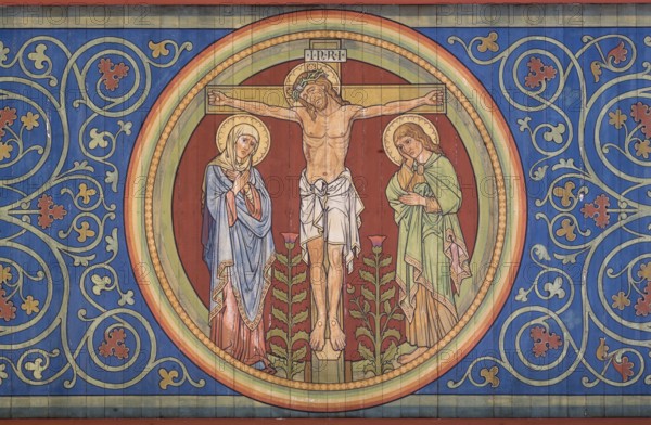 Built in 1893, ceiling paintings by Adolf Quensen, St., Sankt, Saint