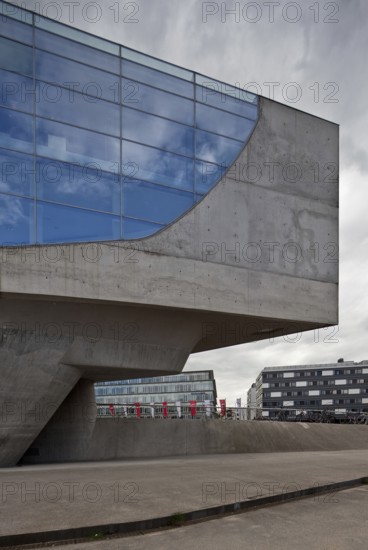 Wolfsburg Science Museum PHAENO Westspitze from the north 2001-05 by Zaha Hadid