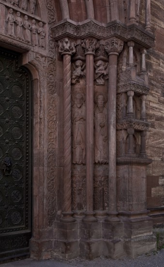 Galluspforte around 1185, right jamb, St., Sankt, Saint