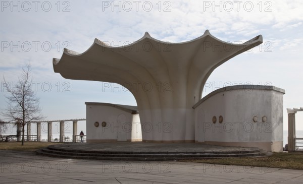 Music pavilion 1987 by Ulrich Müther (1934-2007), view from the west