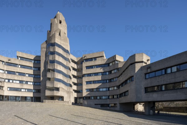 Bergisch-Gladbach, Bensberg district, town hall, built 1964-1969 by Gottfried Böhm on the ground