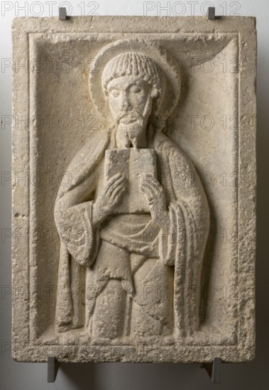 Brauweiler near Pulheim, St Nicholas Abbey Church, lapidarium, apostle figure from the north wall