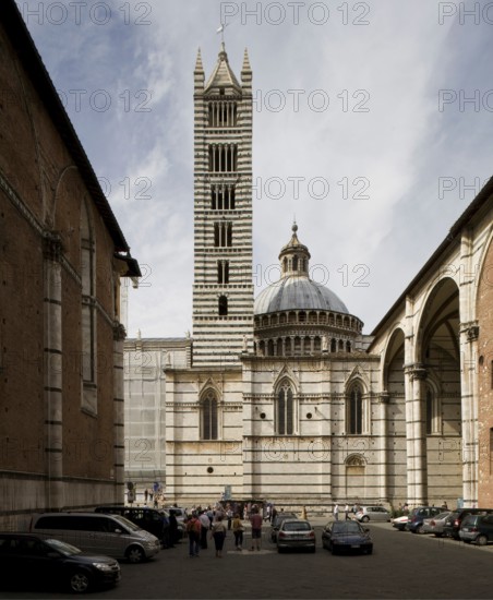 Siena, cathedral from the south-east