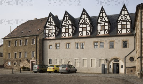 Luther city Eisleben, Augustinian monastery of St Anne's. View of the monastery from the east with