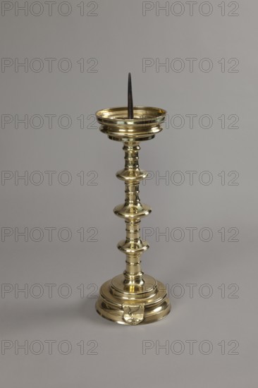 Standing candlestick, 15th century, Goldsmith's art and textile art from the 16th to the 20th