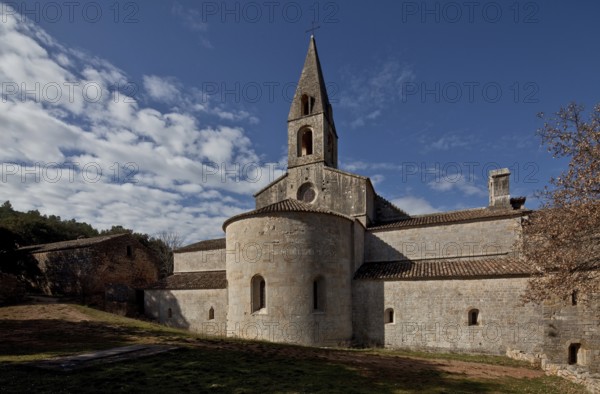 Cistercian monastery founded in 1146, church from north-east, St., Sankt, Saint