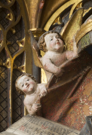 Altar of the Virgin Mary (rosary altar) from the Heilig-Geist-Hospital, Lübeck or Hildesheim around