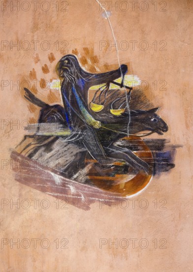 Frescoes by Peter Hecker, Apocalyptic Horseman, St., Saint, Saint